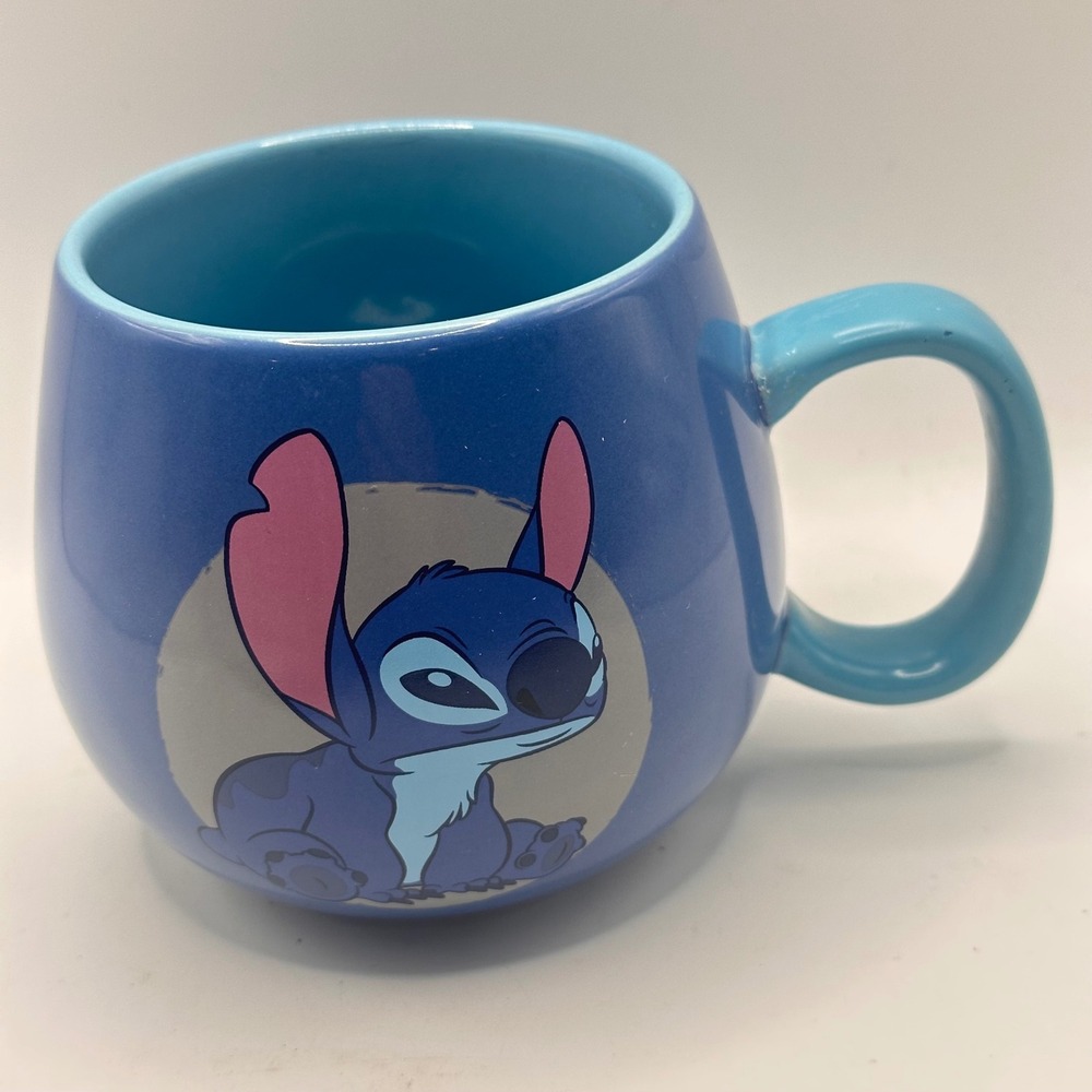Disney Lilo & Stitch #1 I Don't Do Mornings Blue Ceramic Mug FAC-014182-18159